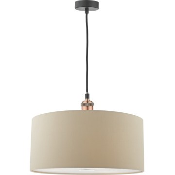 Där Lighting RON6529 - Lampadario sospeso a cavo RONDA 1xE27/60W/230V beige