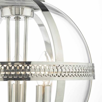 Där Lighting VAN0338 - Lampadario a catena VANESSA 3xE14/40W/230V cromo lucido