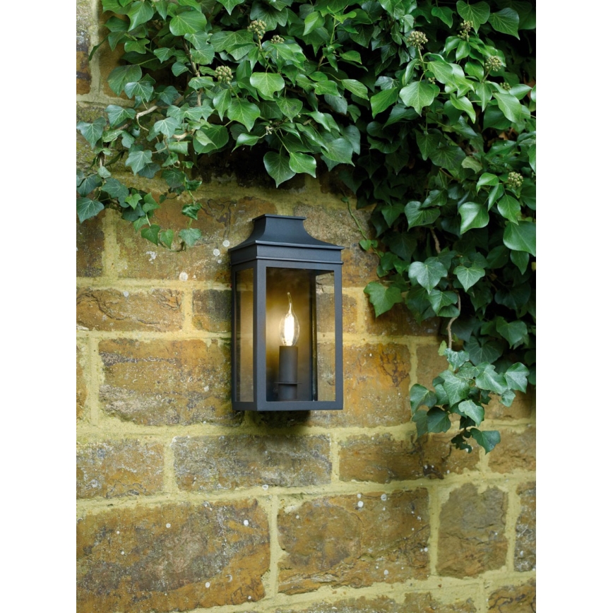 Där Lighting VAP5222 - Lampada da parete per esterni VAPOUR 1xE14/60W/230V IP44 nero
