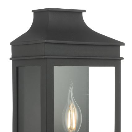 Där Lighting VAP5222 - Lampada da parete per esterni VAPOUR 1xE14/60W/230V IP44 nero