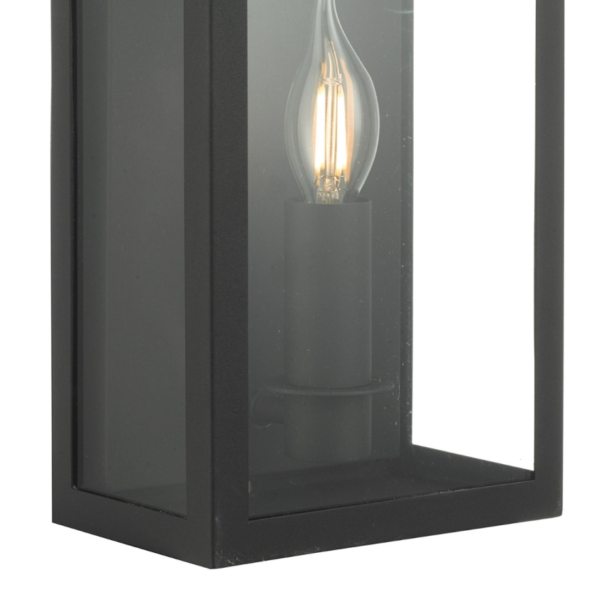 Där Lighting VAP5222 - Lampada da parete per esterni VAPOUR 1xE14/60W/230V IP44 nero