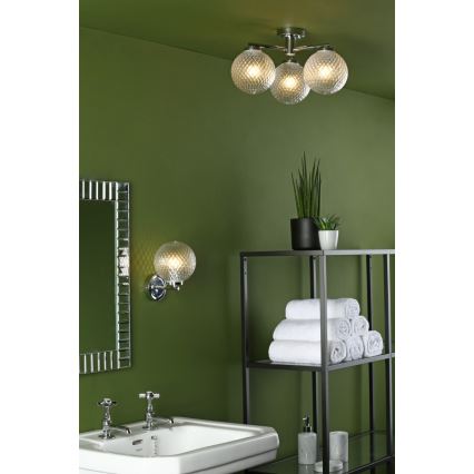 Där Lighting WAY0750 - Applique da bagno WAYNE 1xG9/3W/230V IP44 cromo lucido