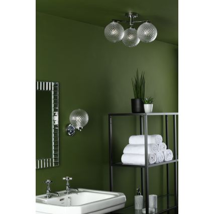 Där Lighting WAY0750 - Applique da bagno WAYNE 1xG9/3W/230V IP44 cromo lucido