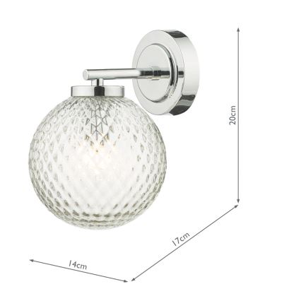Där Lighting WAY0750 - Applique da bagno WAYNE 1xG9/3W/230V IP44 cromo