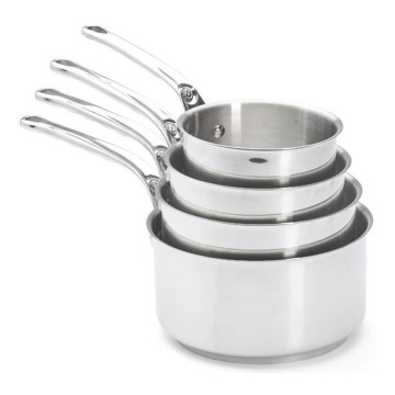 De Buyer 3410.04 - Set di 4 pentolini MILADY in acciaio inox