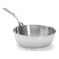 De Buyer 3411.24 - Padella da saltare MILADY 24 cm, acciaio inox