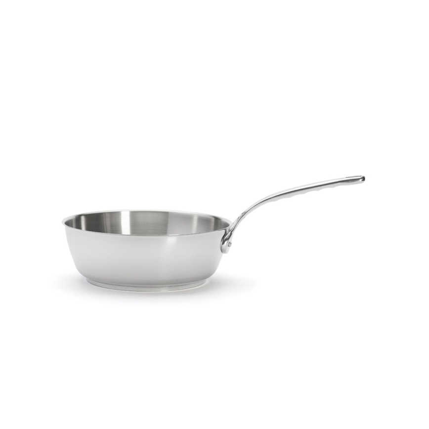 De Buyer 3411.24 - Padella da saltare MILADY 24 cm, acciaio inox