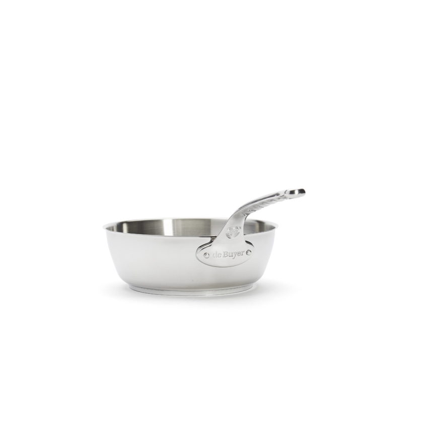 De Buyer 3411.24 - Padella da saltare MILADY 24 cm, acciaio inox