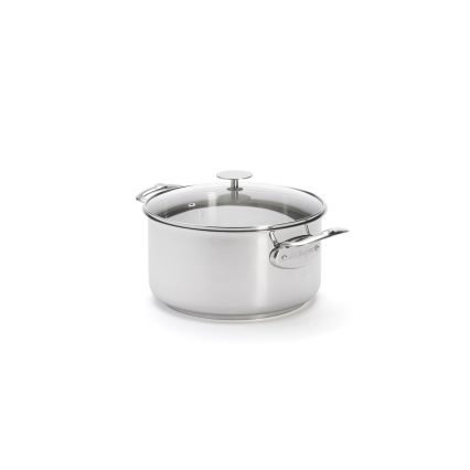 De Buyer 3427.24 - Pentola con coperchio MILADY 24 cm in acciaio inox