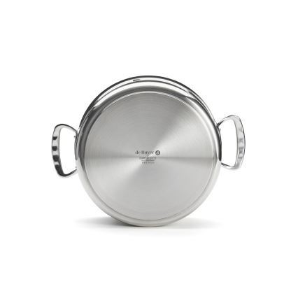 De Buyer 3427.28 - Pentola con coperchio MILADY 28 cm in acciaio inox