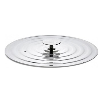 De Buyer 3460.02 - Coperchio universale per padelle basse 20-24 cm in acciaio inox