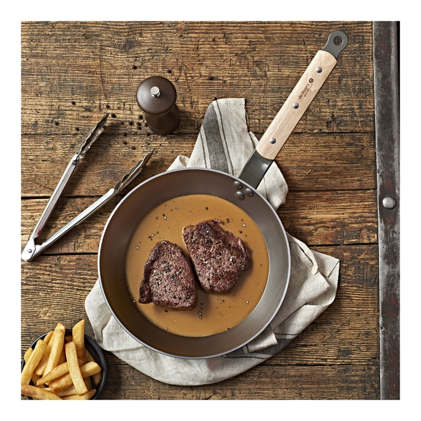 De Buyer 5710.28 - Padella MINERAL B BOIS 28 cm in acciaio