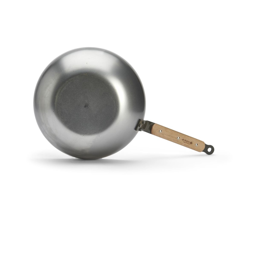 De Buyer 5717.28 - Padella Wok MINERAL B BOIS 28 cm