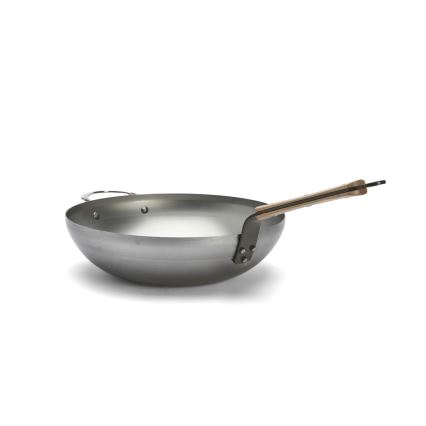 De Buyer 5717.32 - Padella Wok MINERAL B BOIS 32 cm