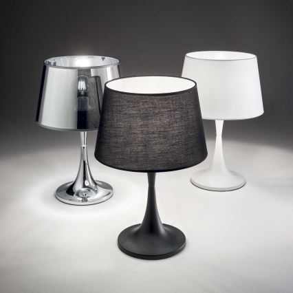 deal Lux - Lampada da tavolo LONDON 1xE27/60W/230V cromo lucido