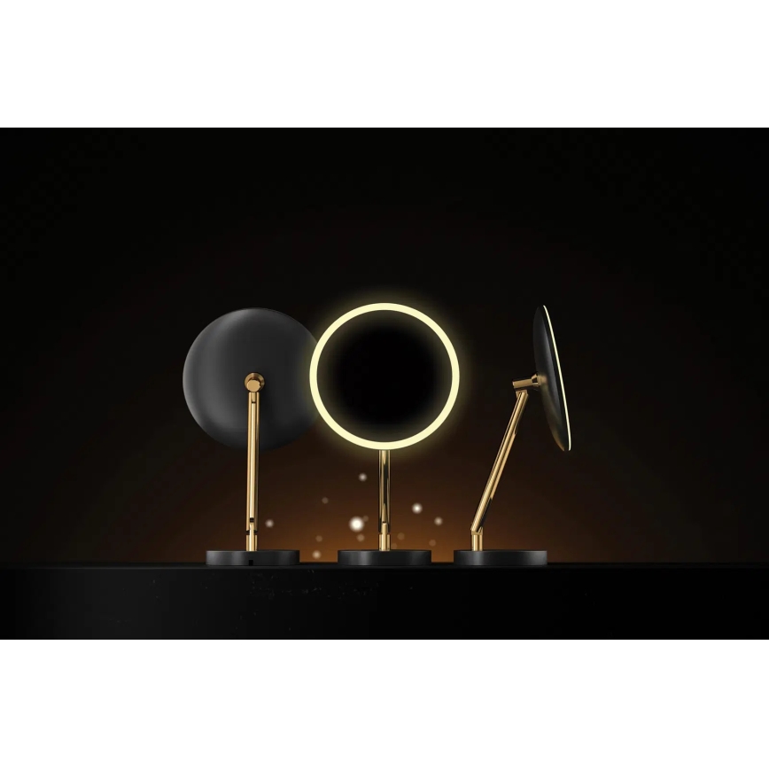 Deante ADI_Z812 - Specchio cosmetico da bagno ricaricabile SILIA LED/5V 5000 mAh 2700-6500K IP44