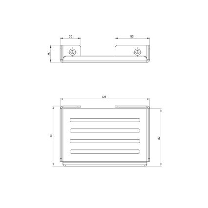 Deante ADM_A411 - Portasapone a parete MOKKO bianco