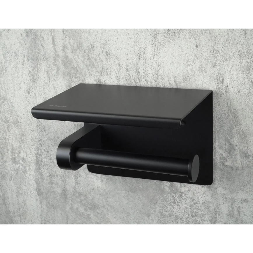 Deante ADR_N221 - Porta rotolo per carta igienica ROUND, nero