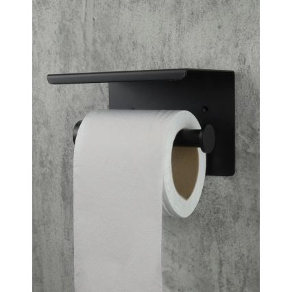 Deante ADR_N221 - Porta rotolo per carta igienica ROUND, nero