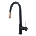 Deante BCA_B64M - Miscelatore per lavello ASTER nero/ottone