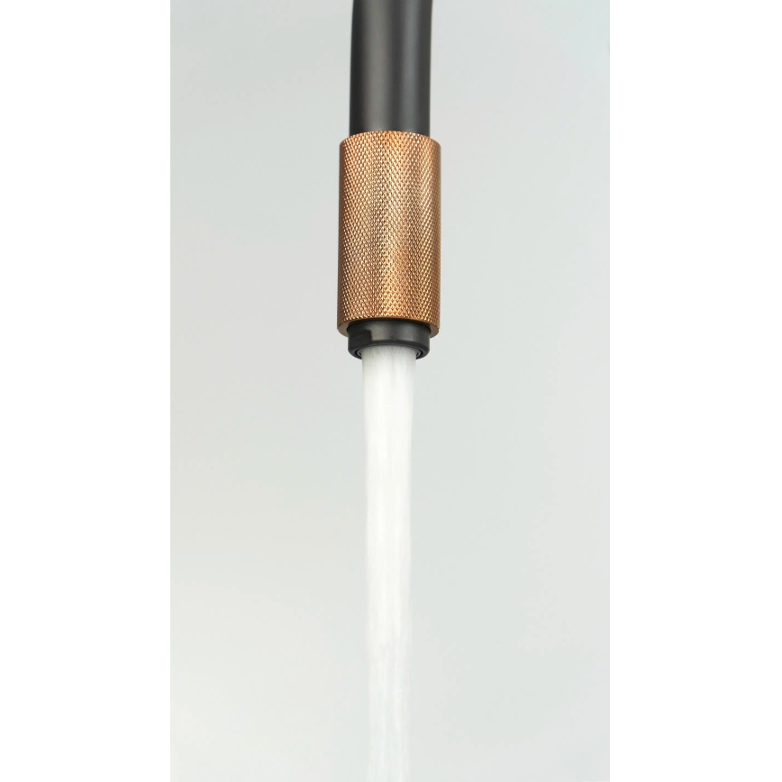 Deante BCA_B64M - Miscelatore per lavello ASTER nero/ottone