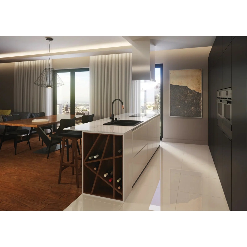 Deante BCA_B64M - Miscelatore per lavello ASTER nero/ottone