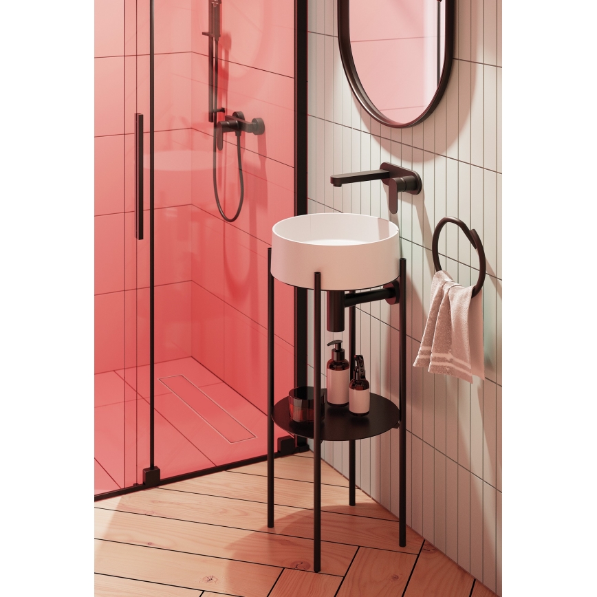 Deante BGA_N54L - Miscelatore per lavabo da incasso ALPINIA nero