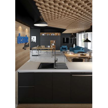 Deante BGB_B720 - Rubinetto per lavello con braccio flessible GERBERA nero/cromo