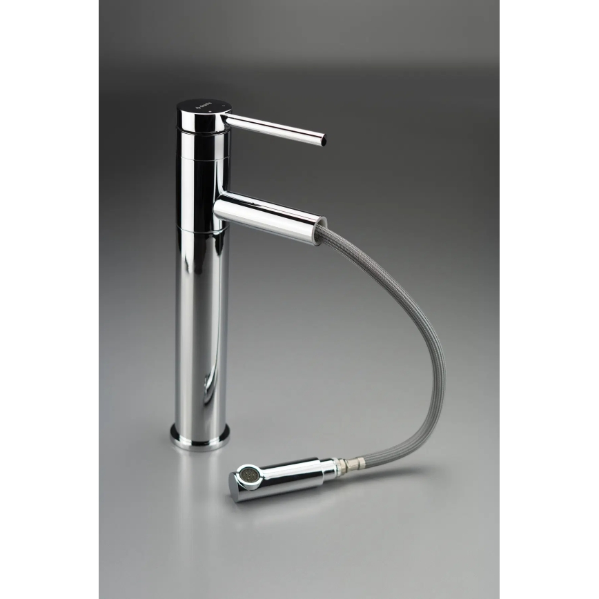 Deante BGE_022K - Miscelatore per lavabo ORA con doccetta estraibile, 30,9 cm, cromo lucido