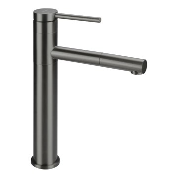 Deante BGE_D22K - Miscelatore per lavabo con doccetta estraibile ORA 30,9 cm titanio