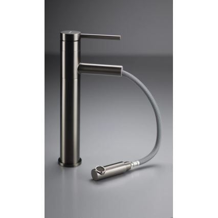 Deante BGE_D22K - Miscelatore per lavabo con doccetta estraibile ORA 30,9 cm titanio