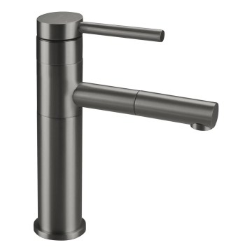 Deante BGE_D22M - Miscelatore per lavabo con doccetta estraibile ORA 22,9 cm titanio