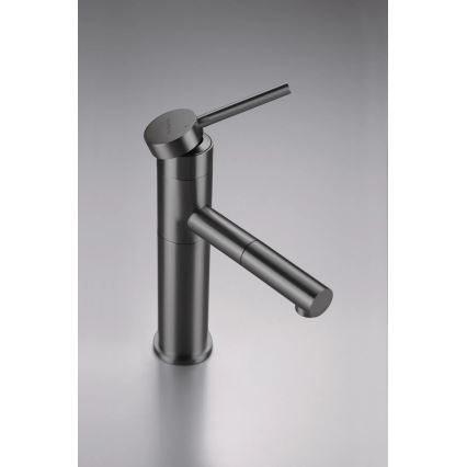 Deante BGE_D22M - Miscelatore per lavabo con doccetta estraibile ORA 22,9 cm titanio