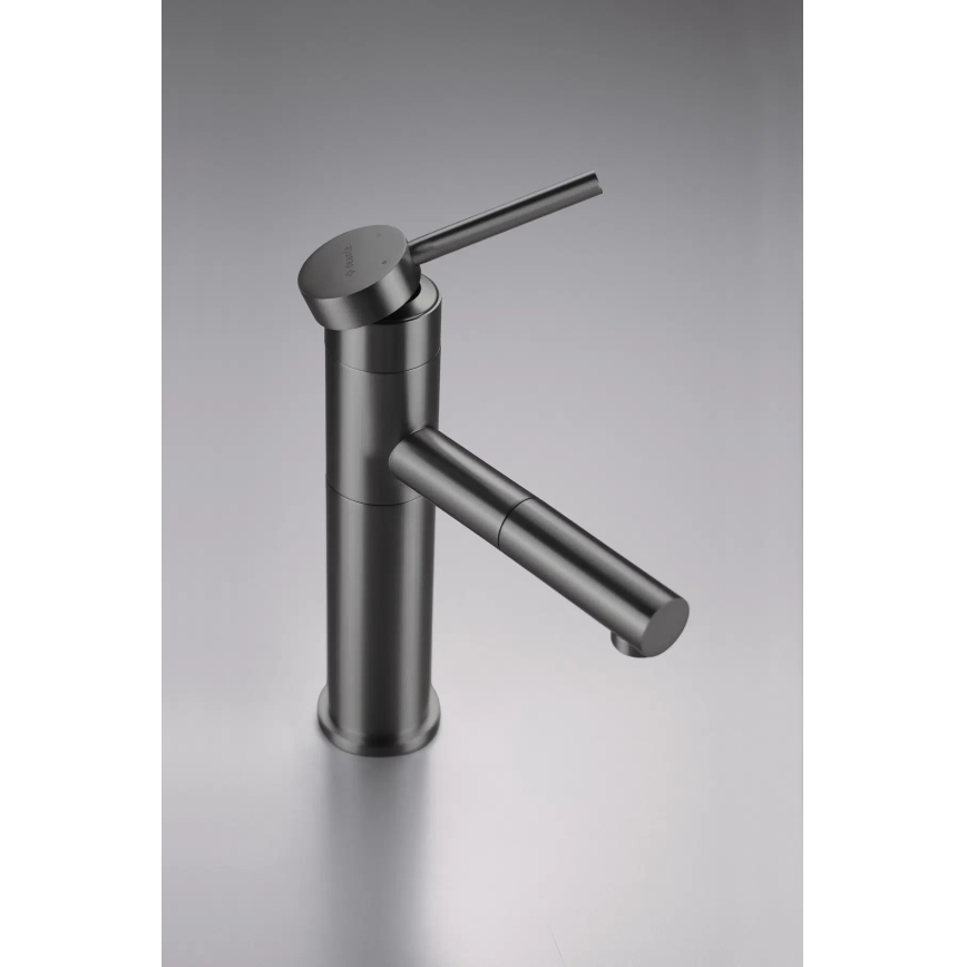 Deante BGE_D22M - Miscelatore per lavabo con doccetta estraibile ORA 22,9 cm titanio