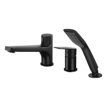 Deante BGJ_N13M - Set vasca da bagno JASMIN con miscelatore nero