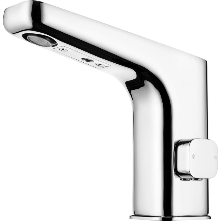 Deante BQH_029V - Touchless  rubinetto per lavabo con regolazione di temperatura HIACYNT 230/6V cromo lucido