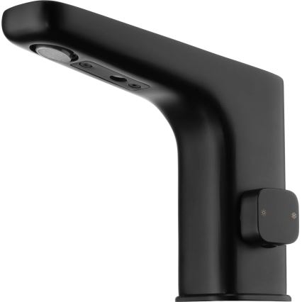 Deante BQH_N29R - Rubinetto per lavabo touchless con regolazione HIACYNT 4xAA nero
