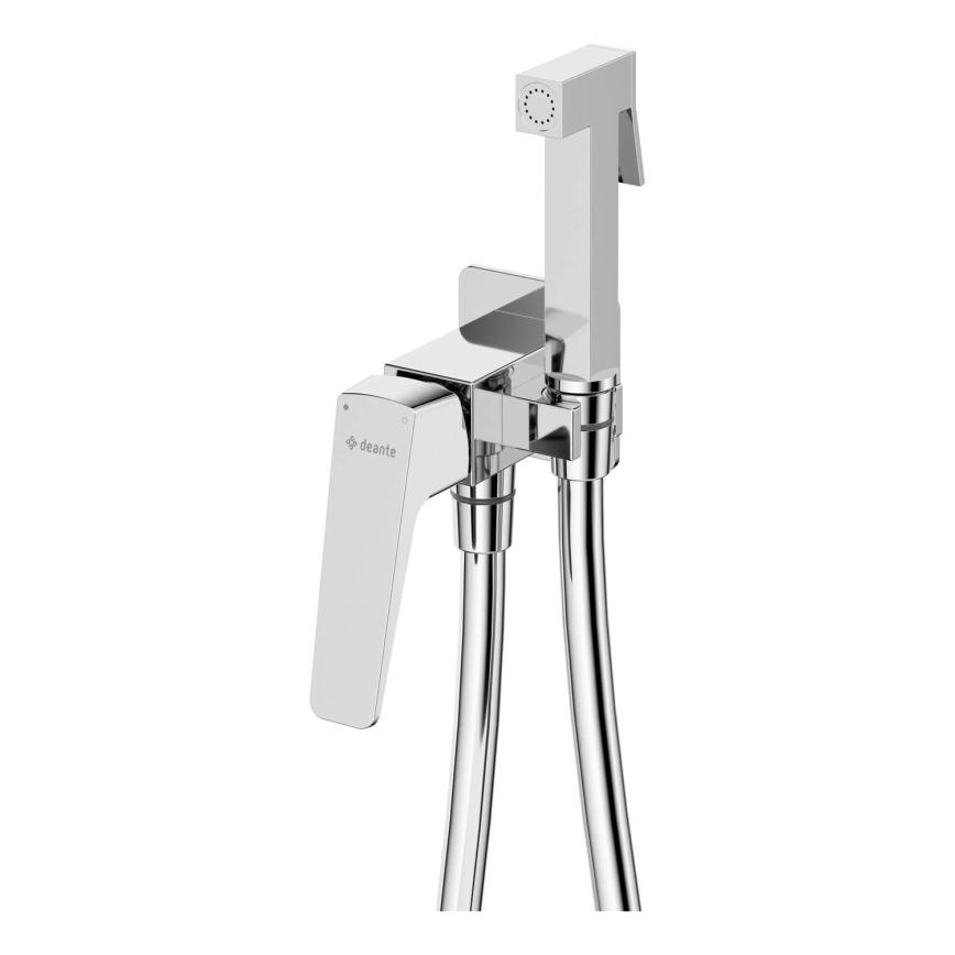 Deante BQL_034M - Miscelatore per bidet con doccetta per installazione ad incasso BLUR, cromo lucido