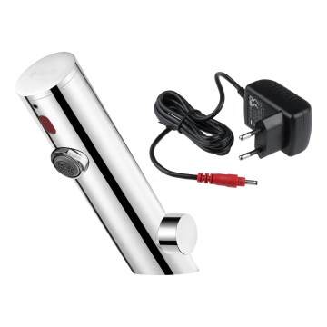 Deante BQR_P29V - Touchless  rubinetto per lavabo con regolazione di temperatura SENSE 230/6V lucido acciaio