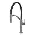 Deante BRC_D72M - Rubinetto per lavello con braccio flessible CORDA titanio