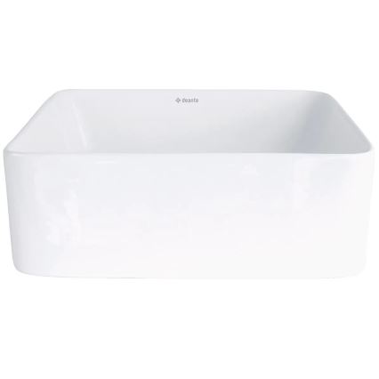 Deante CDJ_6U3S - Lavabo da appoggio JASMIN 34,5x34,5 cm ceramica/bianco