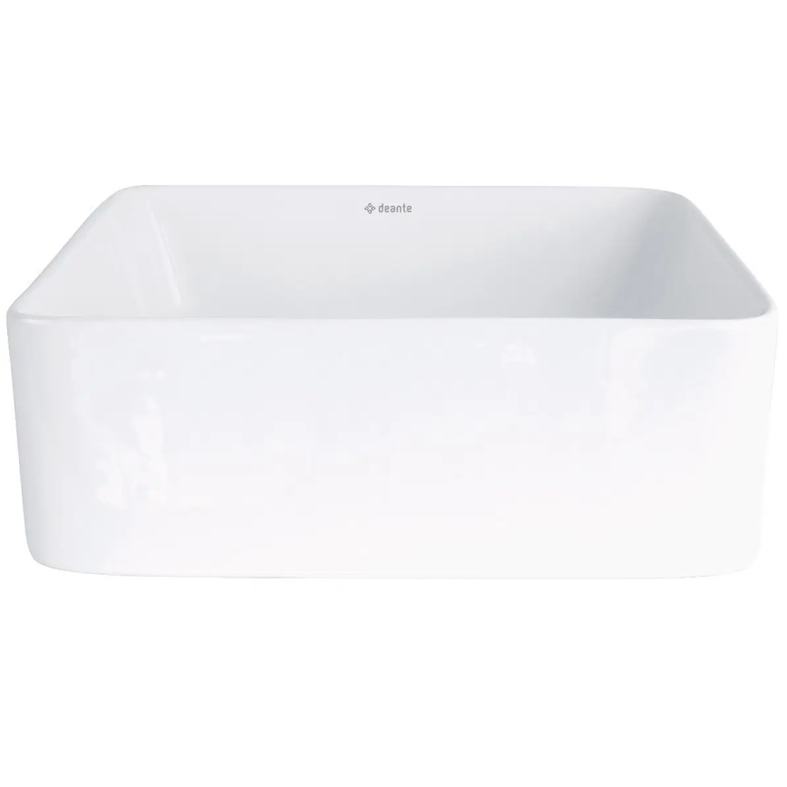 Deante CDJ_6U3S - Lavabo da appoggio JASMIN 34,5x34,5 cm ceramica/bianco