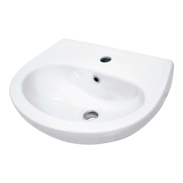 Deante CDJ_6U4W - Lavabo sospeso con foro JASMIN 45,7x36,4 cm ceramica/bianco
