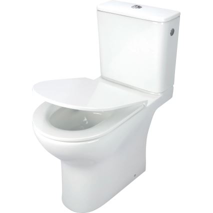 Deante CDJD6RPS - Floor-standing toilet con un toilet seat JASMIN ceramiche/bianco