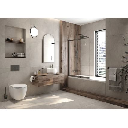 Deante CGRD6ZPW - WC a parete con sedile ROUND ceramiche/bianco