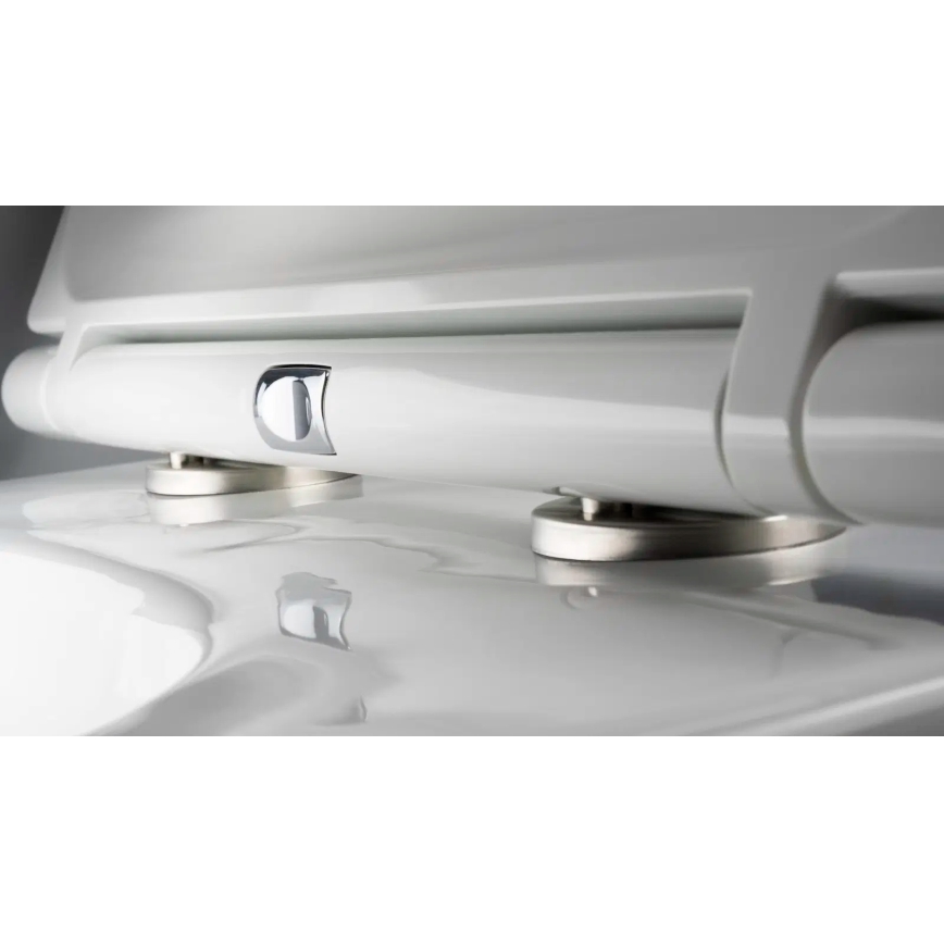 Deante CGRD6ZPW - WC a parete con sedile ROUND ceramiche/bianco