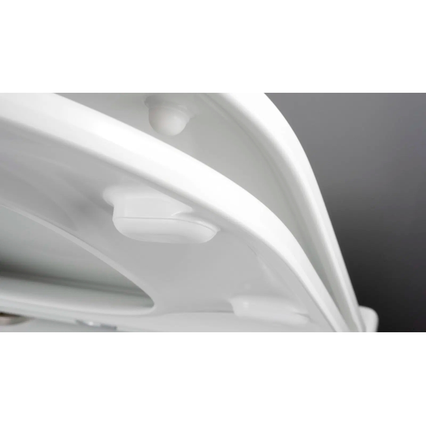 Deante CGRD6ZPW - WC a parete con sedile ROUND ceramiche/bianco