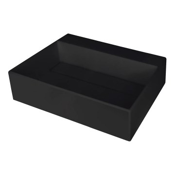 Deante CQR_NU5M - Lavabo da appoggio CORREO 40x50 cm granito/nero