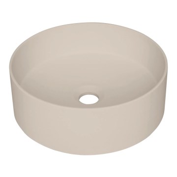 Deante CQS_5U4S - Lavabo da appoggio SILIA diam. 36 cm granito/beige