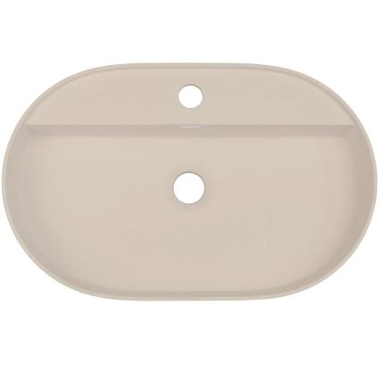 Deante CQS_5U6B - Lavandino da appoggio con un tap hole SILIA 35x55 cm granito/beige